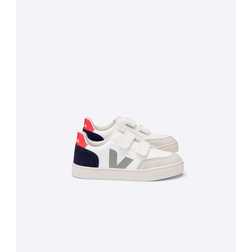 Veja V-12 CHROMEFREE Sko Barn Hvite | NO 751HAP